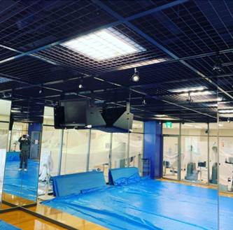 スポーツセンター照明器具交換工事