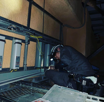 スポーツセンター照明器具交換工事