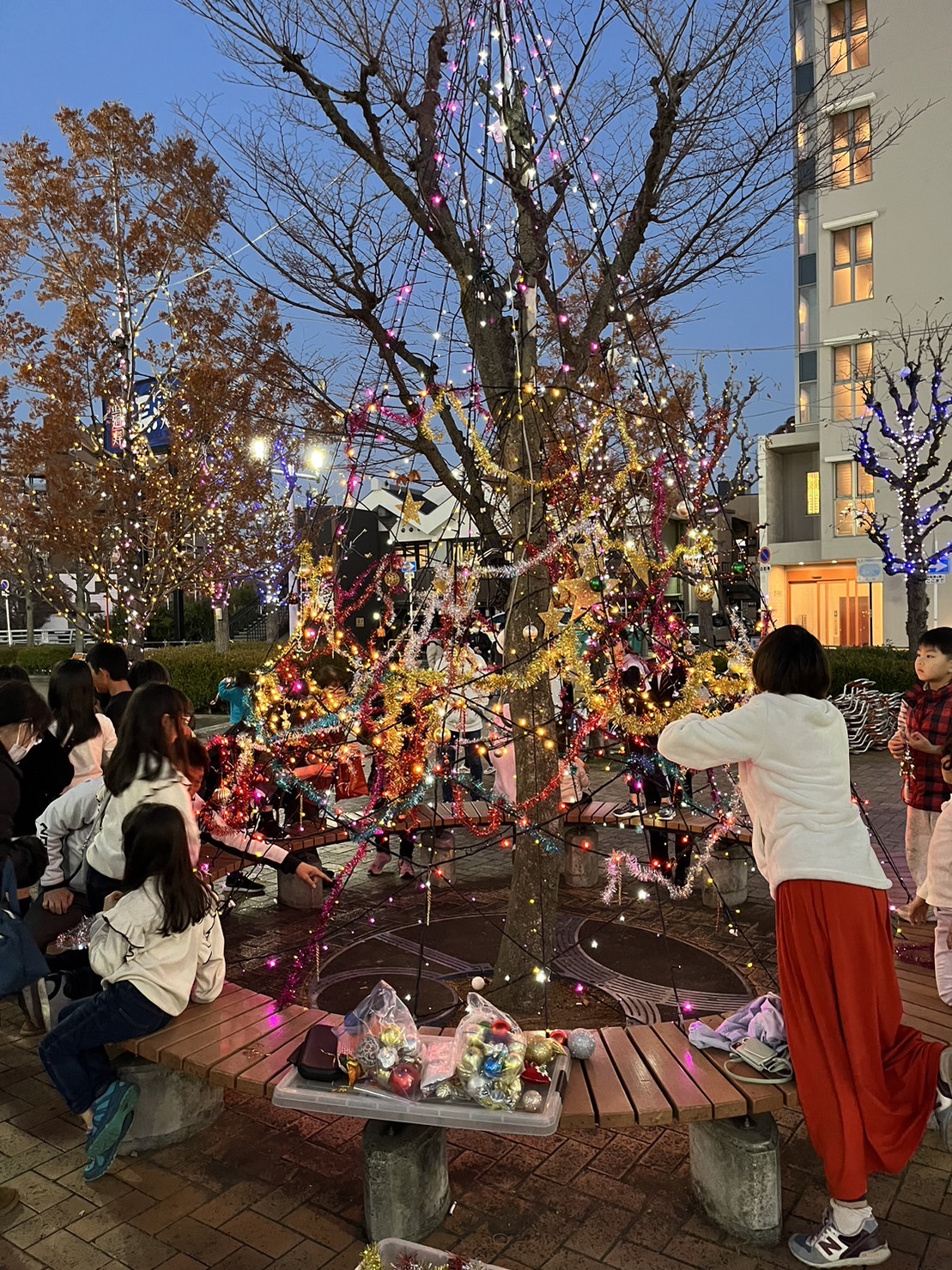 駅前広場　イルミネーション