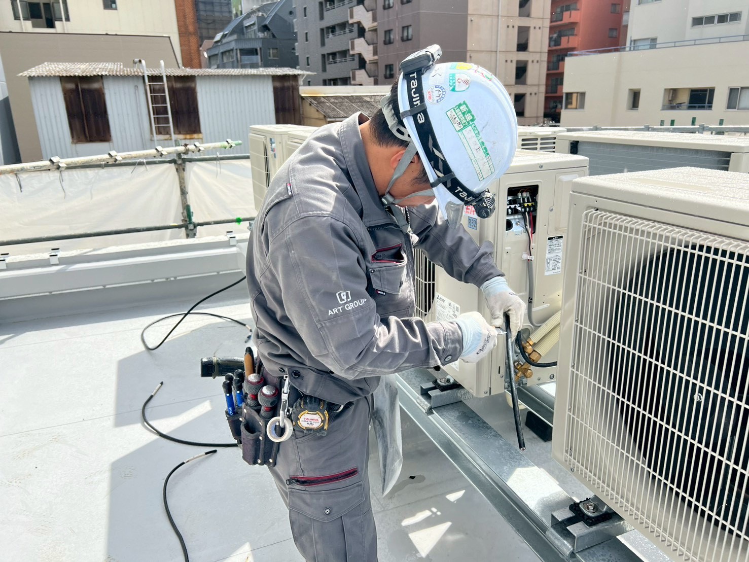 本社ビル増築に伴う電気設備工事