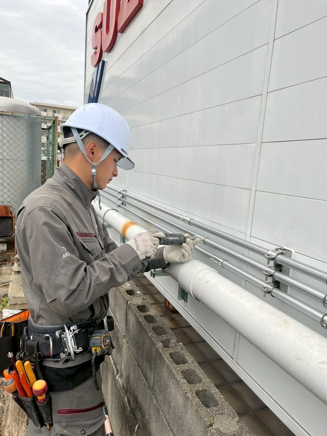 空調機電源工事