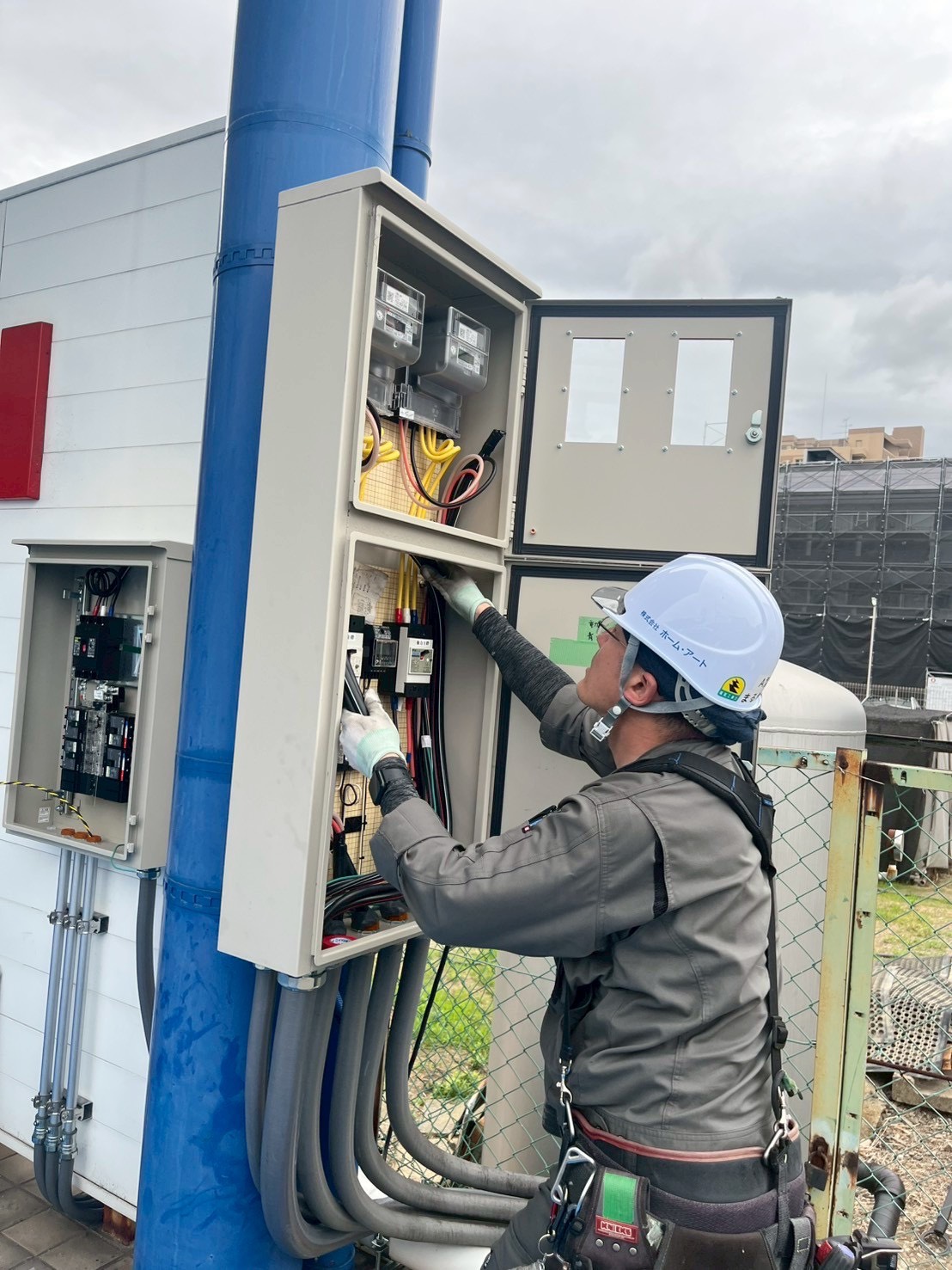 空調機電源工事