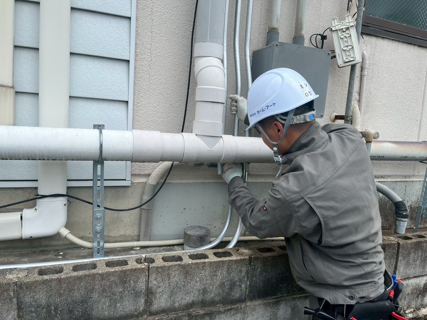 空調機電源工事